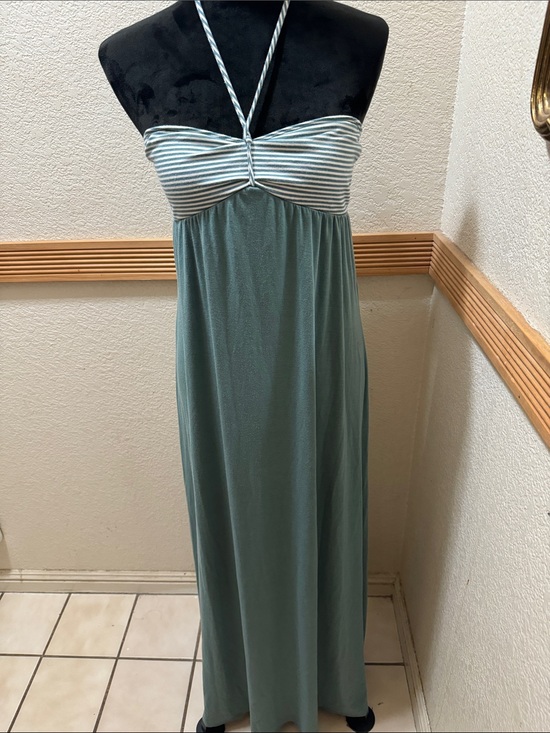 Mossimo Supply Co. Dresses & Skirts - Mossimo Supply Co. Sage Green Strapless Halter Maxi Dress Size S